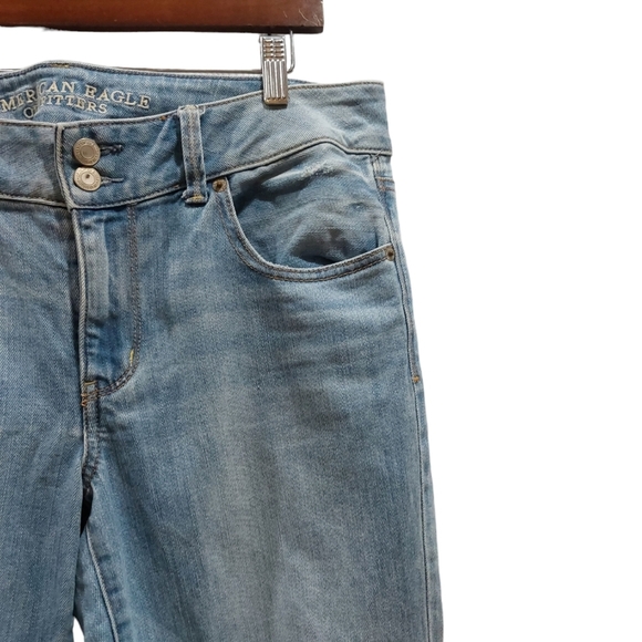 American eagle women's 12 artist crop jeans - Picture 2 of 5